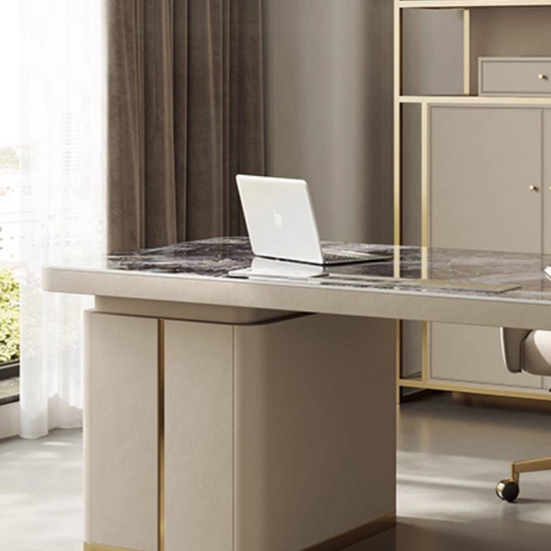 Bureau de designer haut de gamme haut de gamme, H 29,52 po x l 55,11 po x P 27,55 po