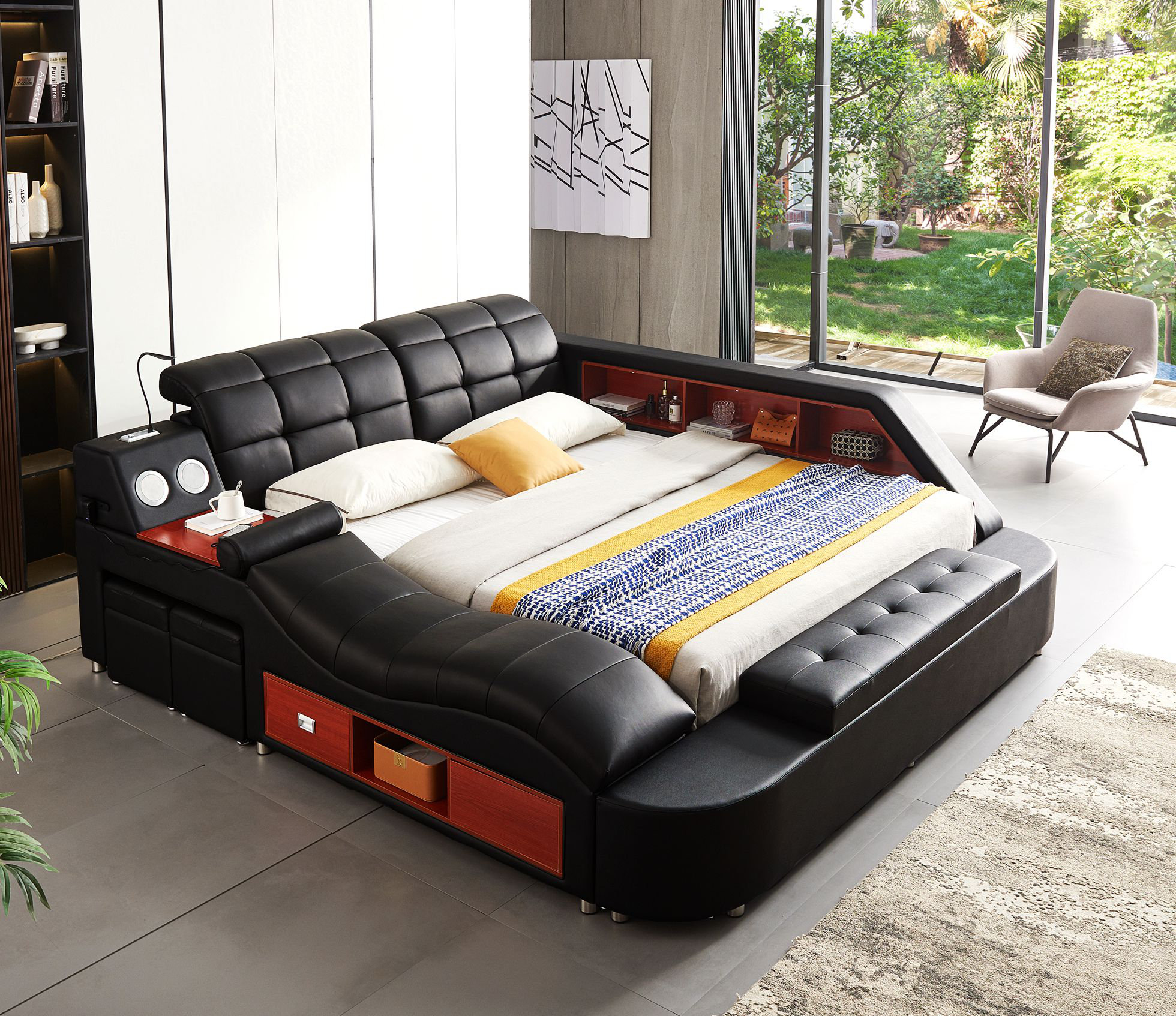 MR Vegan Leather Bed Wayfair