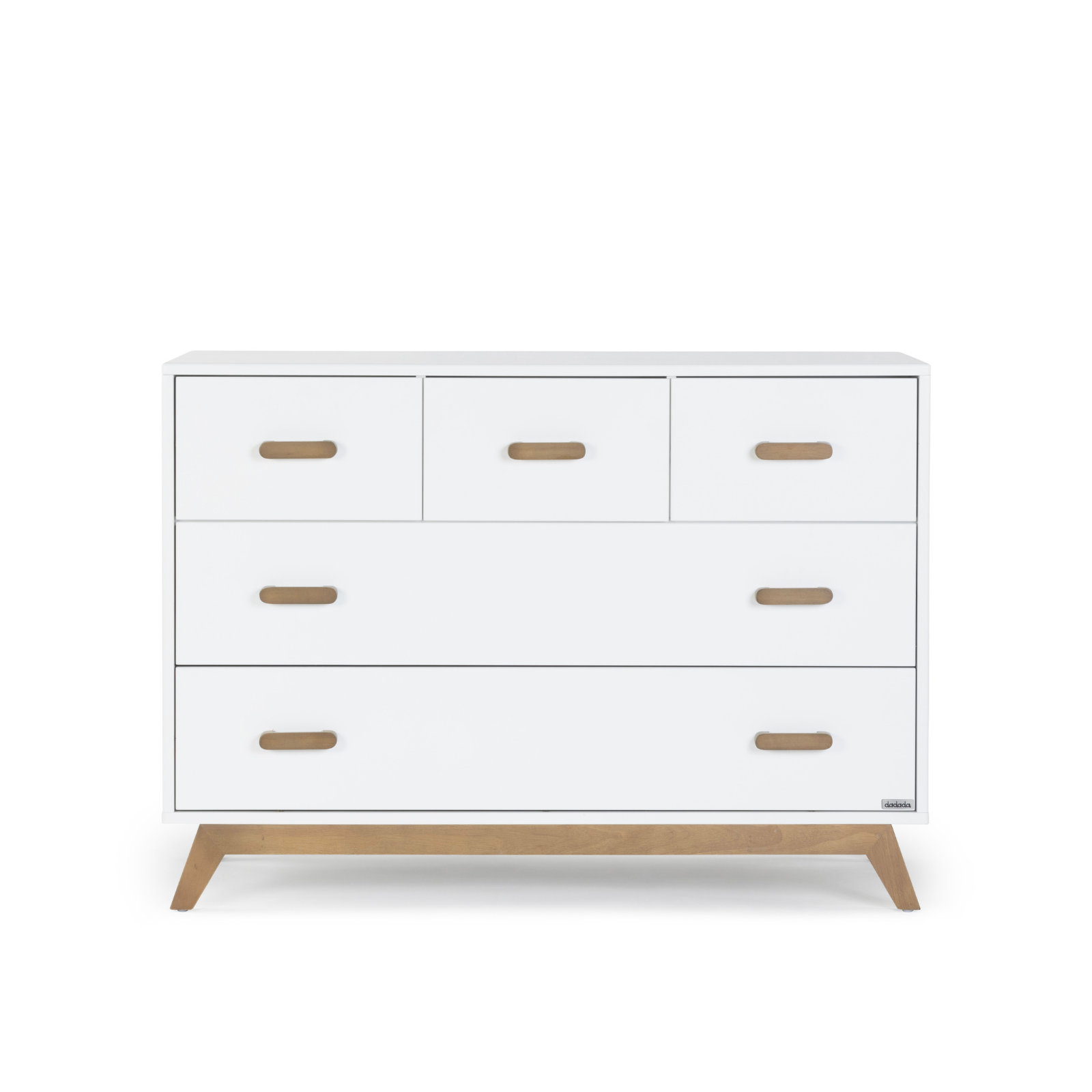 Soho 5-drawer dresser, White/Walnut