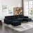 110" L-Shape Convertible Sectional Sofa Couch With Movable Ottoman For Living Room-670064237