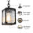 Cosimo 1- Light 10'' H Matte Black Textured Outdoor Hanging Lantern