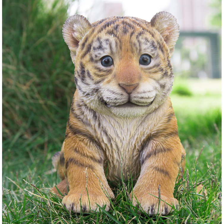 Hi-Line Gift Tiger Cub Sitting Statue