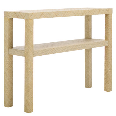 Breban Raffia 2 Shelf Console Table by Bay Isle Home
