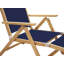 Aquitania Teak Outdoor Folding Lounge Deck Chair In Black-1566945174