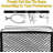 Black Bedside Stuffed Animal Storage Net