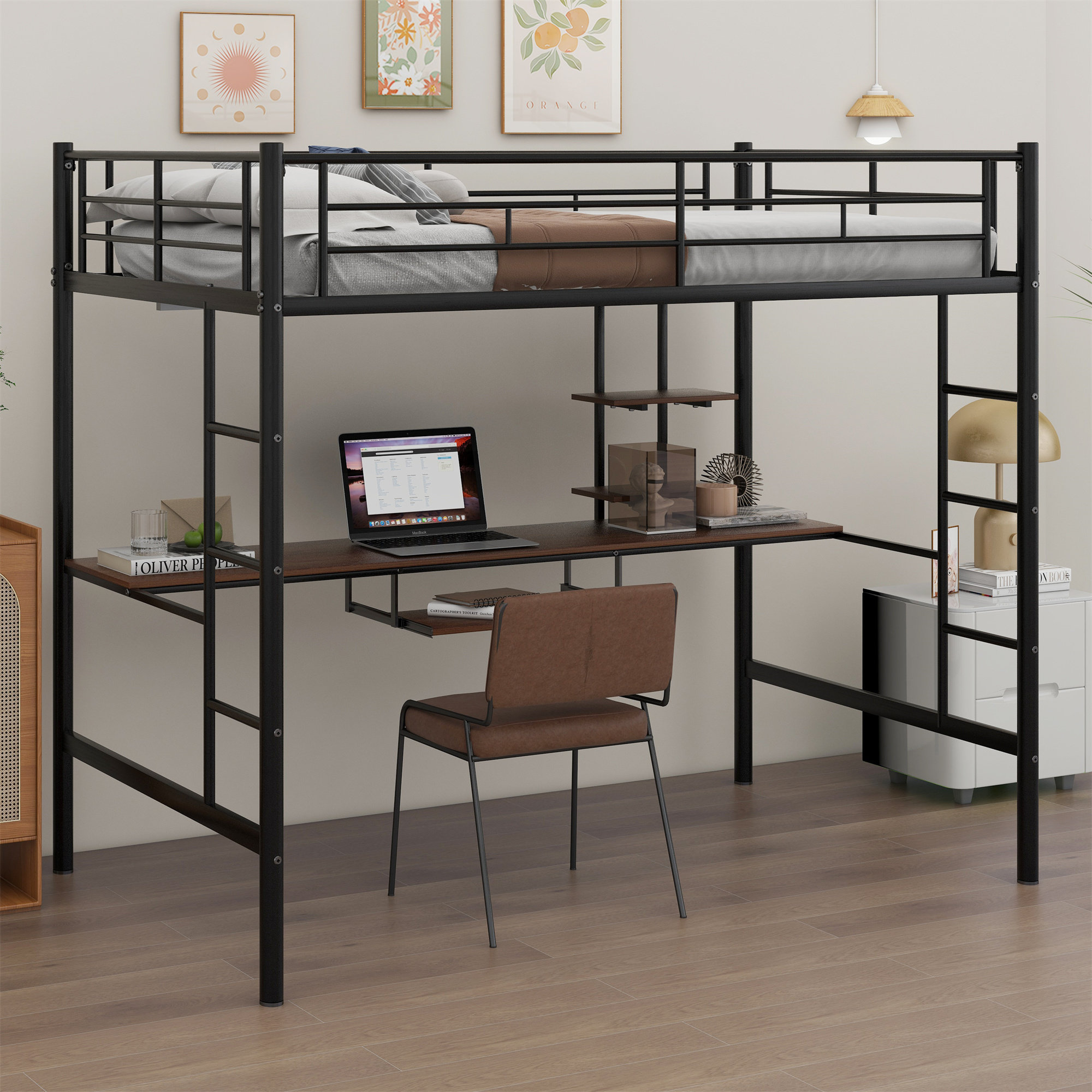 Mason & Marbles Grannis Kids Full Loft Bed | Wayfair