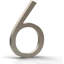 Méga poignées avec numéros de maison pour l'extérieur - 5 po pour installation facile à installer au mur - Numéros de métal robustes pour l'adresse sur la maison, quincaillerie de fixation incluse - Nickel satiné (numéro 0)-114280819-136314710