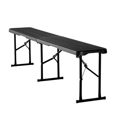 Banc pliant en plastique, banc portatif de 1,8 m