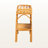 Tarah 1-Open Shelf 2-Tier Console Table in Natural Rattan, 29.25" H X 31.74" W X 13.62" D
