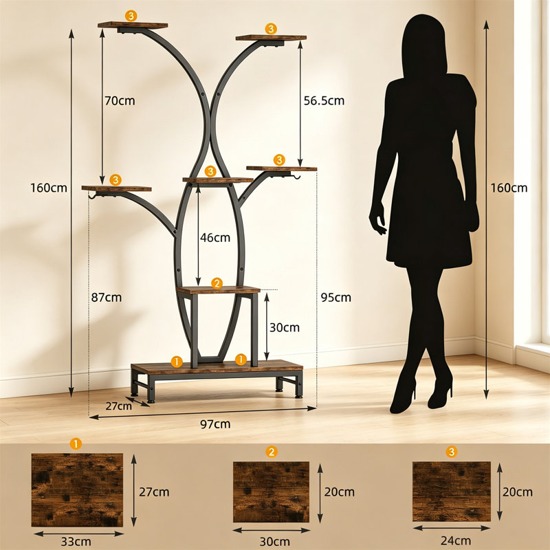 Plant Stand, Brown