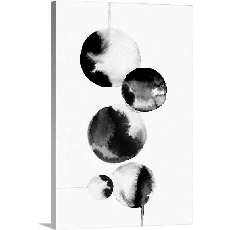 Reproduction d’art sur toile, "gouttes Bubbles I" par PI studio, Toile tendue, H 60 po x l 40 po x P 1,25 po