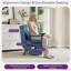 Fauteuil inclinable convertible avec dossier réglable et poche de rangement latérale (lot de 2)-1313832144