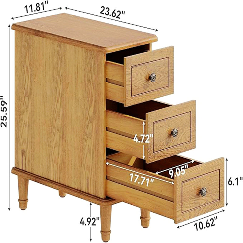 Narrow Entryway Table,Nightstand With Drawer,Side Table