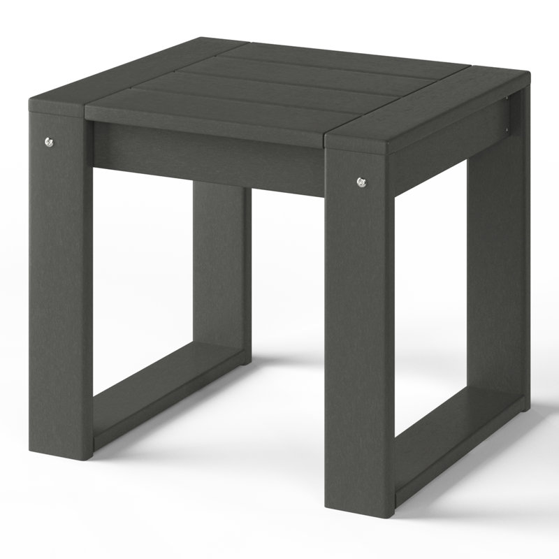 Patio End Table, Gray