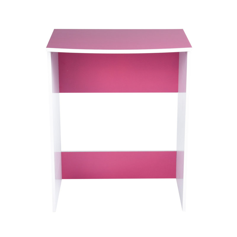 David Piece Writing Desk Office Set, Pink/White