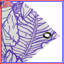 Tapisserie murale "Feuille mauve" - décoration murale feuilles-343899688