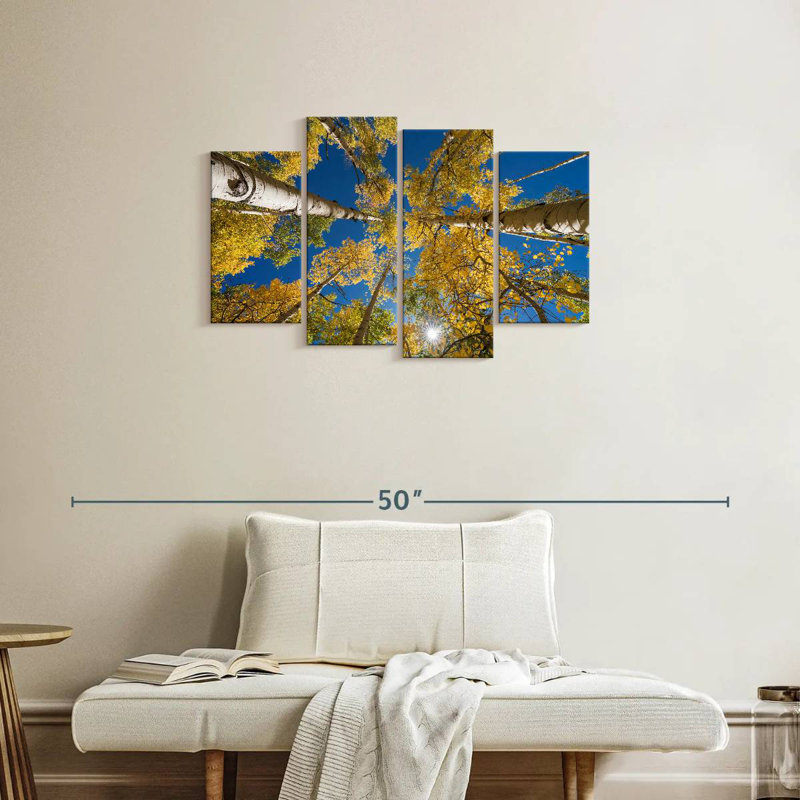 Alvord Towering Aspen Forest Trees, 22" H x 36" W