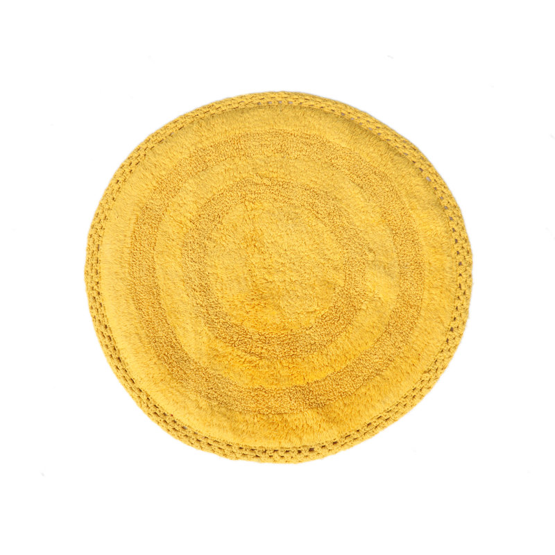 Tapis pour salle de bain Adiraica, Jaune