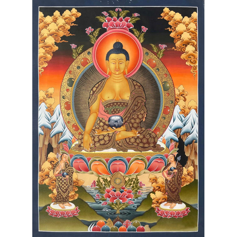 Bouddha Shakyamuni Thangka (Thangka sans brocart)