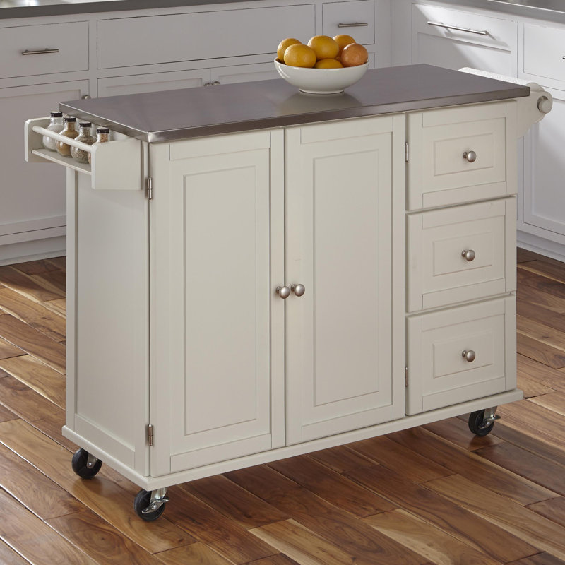 Taniha Kitchen Cart, Off White