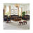 American solid wood sofa leather sofa Upholstered 88.9 " Sofa