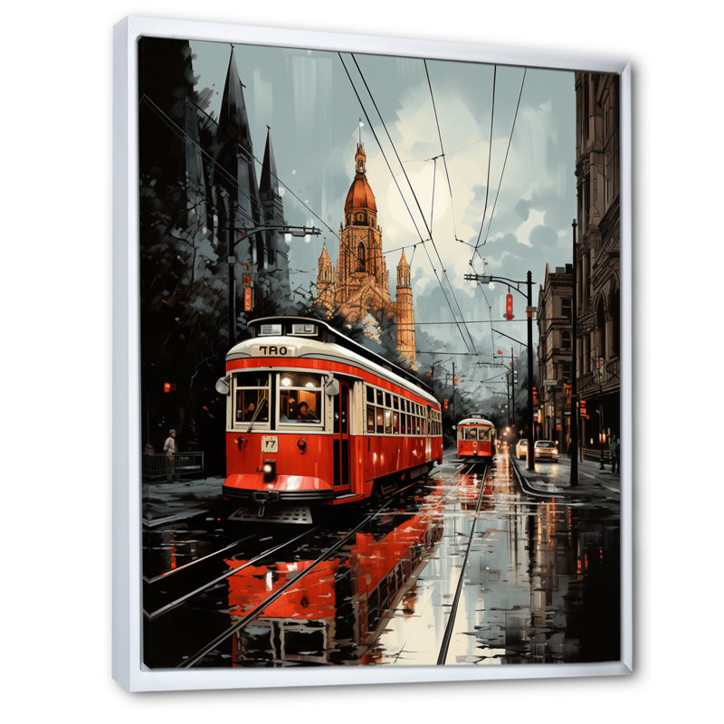 «Lynese Toronto Urban Contrast I», reproduction sur toile, H 44 po x l 34 po x P 1,5 po, Cadre flottant blanc