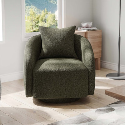 Méridienne sans accoudoirs, fauteuil d'appoint rembourré en velours côtelé doux avec coussin éponge haute densité, siège de canapé simple confortable pour la chambre à coucher du salon, aucun assemblage requis