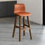 Chaise d'appoint orange à dossier solide (ensemble de 2)-133573786-133573784