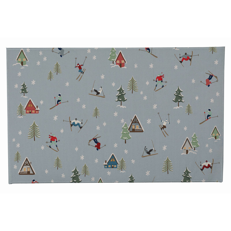 Paillasson Downhill, Bleu, l 21 po x L 34 po