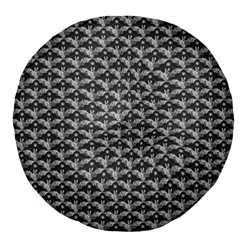 Coussin de sol Katelyn Elizabeth, 30 x 30, Noir