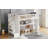 Twin Size Loft Bed With Movable Desk And Storage Shelf, Featuring Storage Stairs,White-1042781953-1042781952