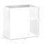 Bureau de rangement rectangulaire en acrylique de 21 po de longueur