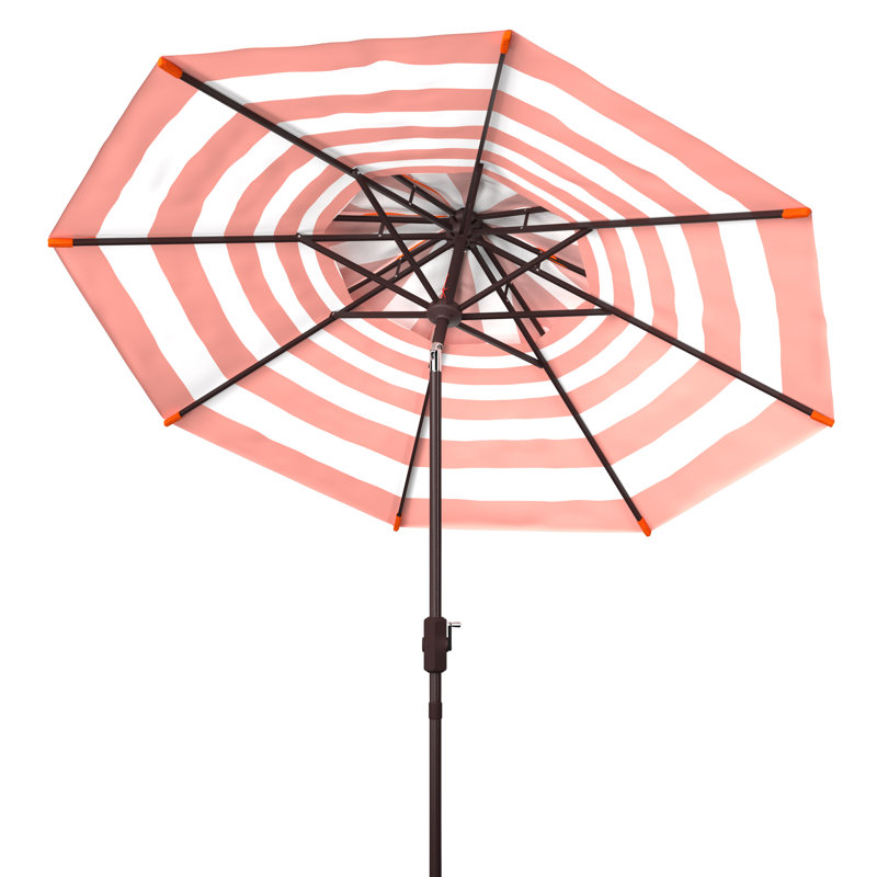 Parasol de plage 8,5 pi Torrens, Orange/Blanc