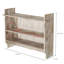 3 Piece Pine Solid Wood with Towel Bar