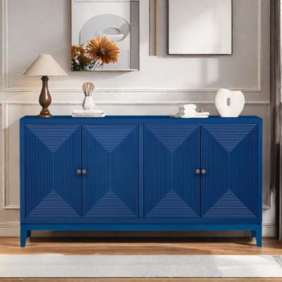 Stockbridge 60" Mid-Century 4-Door Sideboard