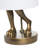 Chester 27" Resin Rabbit Lamp with Linen Shade, Gold