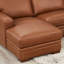 Canapé modulaire en cuir véritable de 136 po de large Dillon-159702186-159702184
