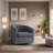 Raulin 29.5'' Wide Modern Soft Linen Upholstered Tufted Arm Accent Chair with Swivel-1959468803