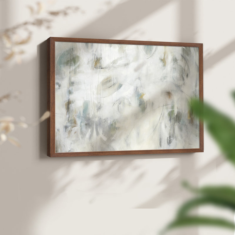 Joie de Vivre - reproduction encadrée, H 16 po x l 20 po, Noyer