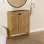 Armoire de salle de bain autoportante de 30 pouces de style américain avec lavabo en céramique - Installation brevetée en 1 minute, peu encombrante et facile à assembler-1022861604