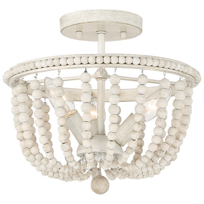 Speier 3-Light Living Room Steel Dimmable Semi Flush Mount