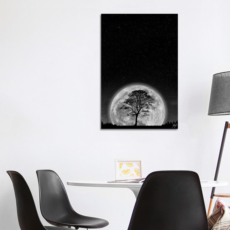 Supermoon 1 Piece Wrapped Canvas Wall Art, 101.6 cm H x 66.04 cm W