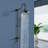 Topcraft 8-Inch Wall-Mounted Rain Shower System With Handheld Showerhead