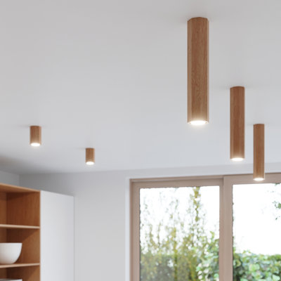Solid Wood Flush Mount