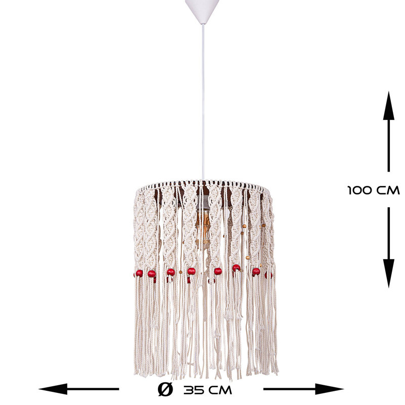 Luminaire suspendu cylindrique unique à 1 lumière Bellas