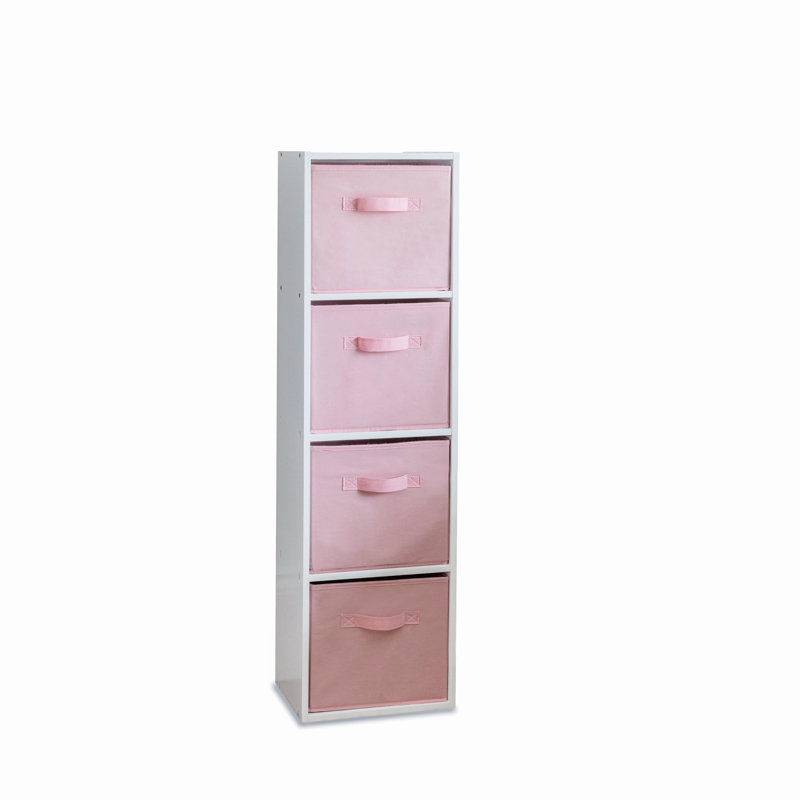 Northville 106cm H x 30cm W Cube Bookcase, Pink