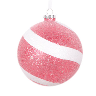 Flona 4.75'' Striped Ball Ornament