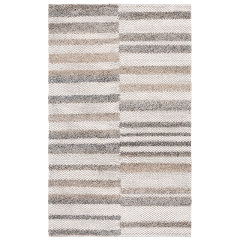 Natura 231 Hand Loomed 60% Wool; 30% Pet Yarn; 10% Cotton Abstract Rug, Rectangle 8' x 10'