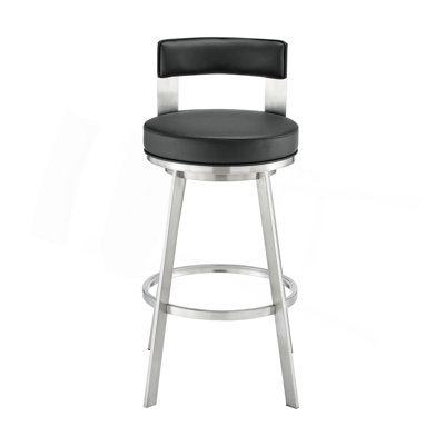 Tabouret tournant 30 "en métal avec similicuir
