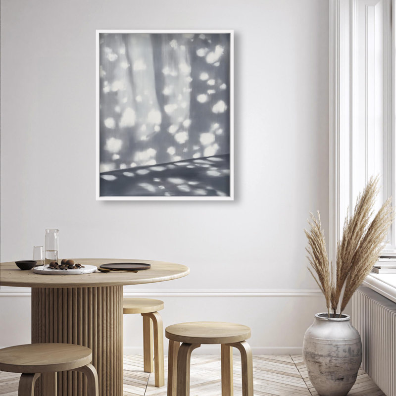 Oliver Gal Mosaic of Sunshine I Abstract - Luxury Shadowbox Framed Wall Art, 37.5" H x 31.5" W, White